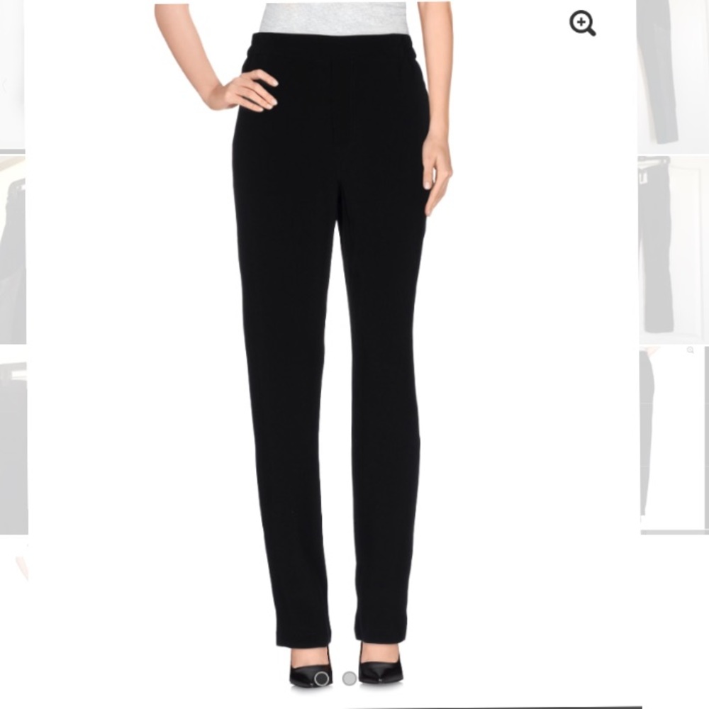 NEW Alexander Wang Black Crepe Casual Dress Pants